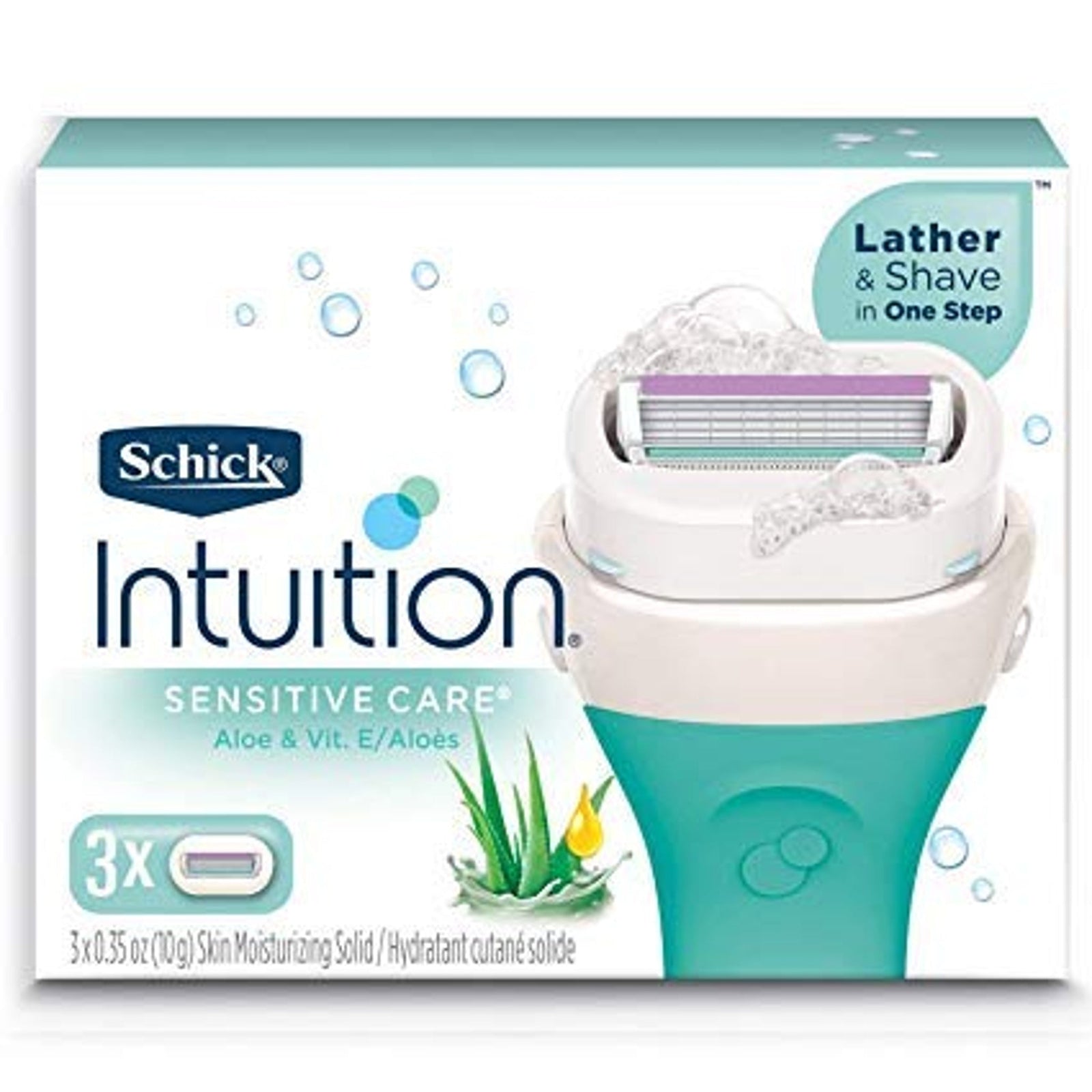 Schick Intuition Razor Blade Refills Aloe (12 ct)