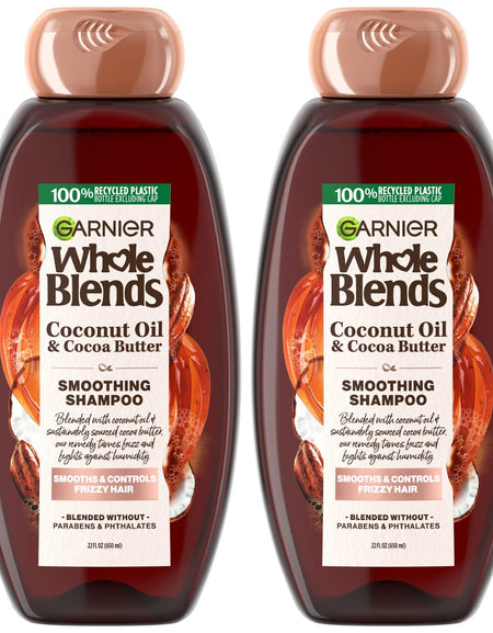 Garnier Whole Blends Smoothing Shampoo Coconut & Cocoa Butter (22 oz, 2-pack)