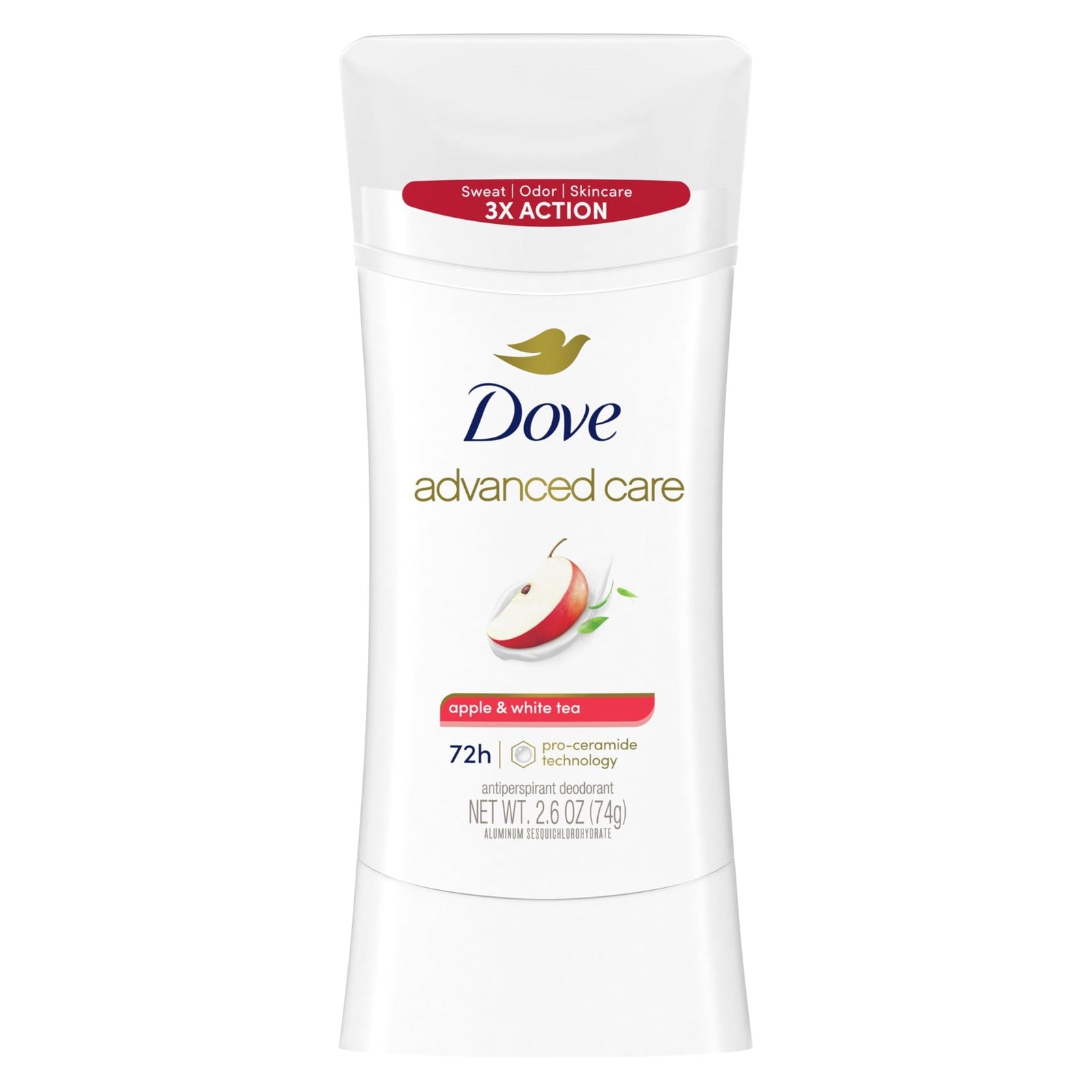 Dove Antiperspirant Deodorant Stick Apple & White Tea (2.6 oz)
