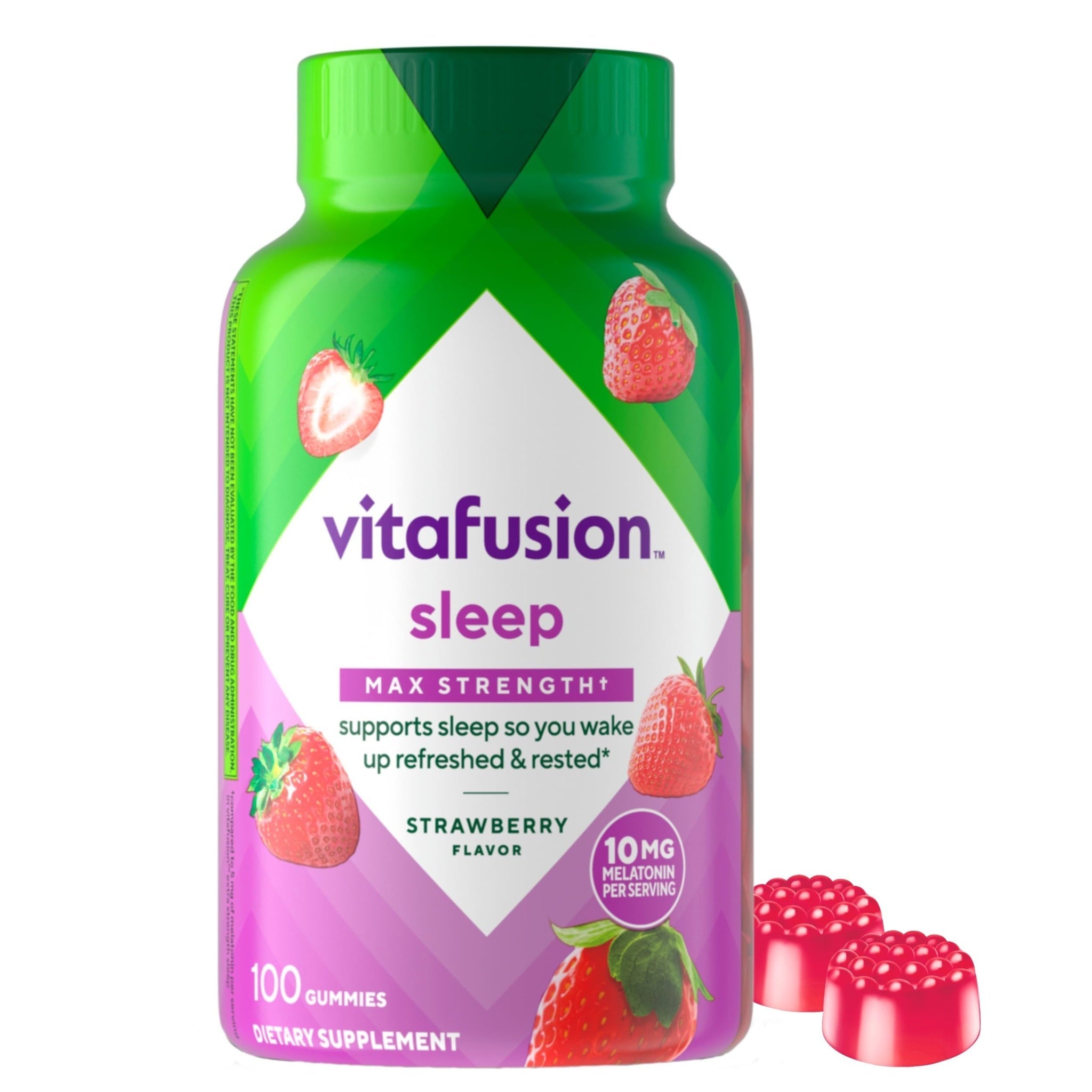 Vitafusion Melatonin Gummies Strawberry (100 ct)