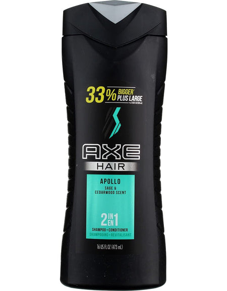 Axe 2-in-1 Shampoo & Conditioner Apollo (16 oz, 2 Pack)