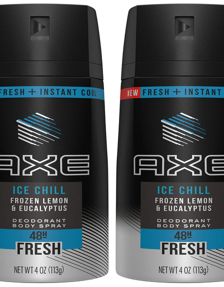 Axe Body Spray Ice Chill (4 oz, 2 Pack)