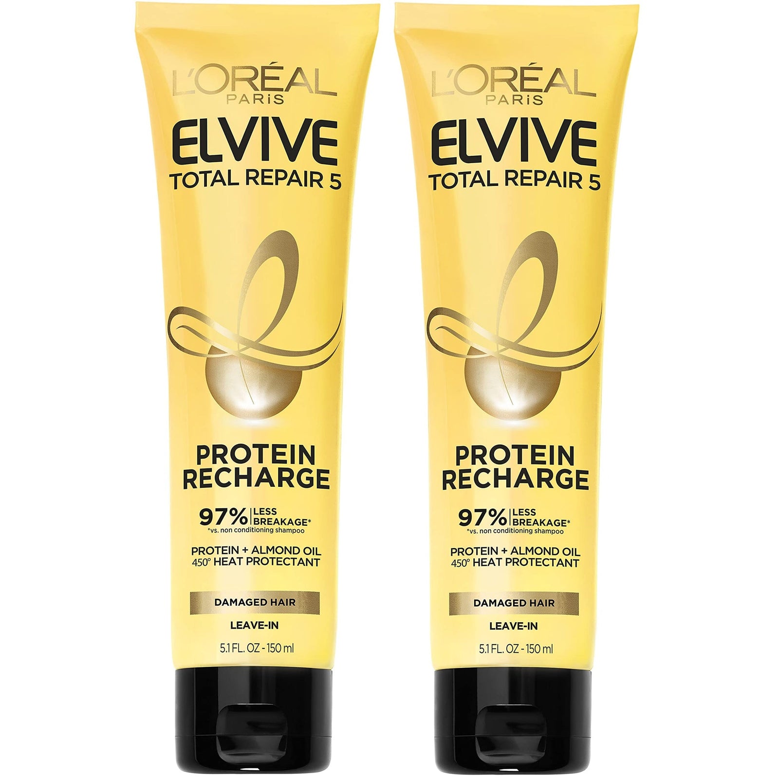 L'Oreal Elvive Protein Recharge Leave-In Conditioner (5.1 oz, 2 Pack)