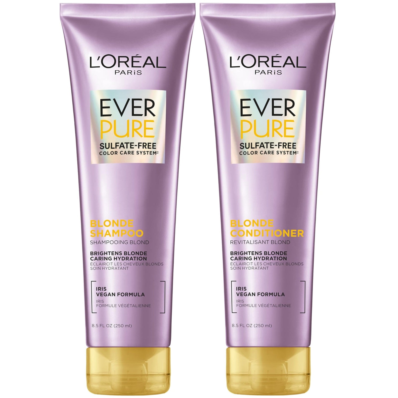 L'Oreal EverPure Blonde Shampoo & Conditioner (8.5 oz, 2 Pack)