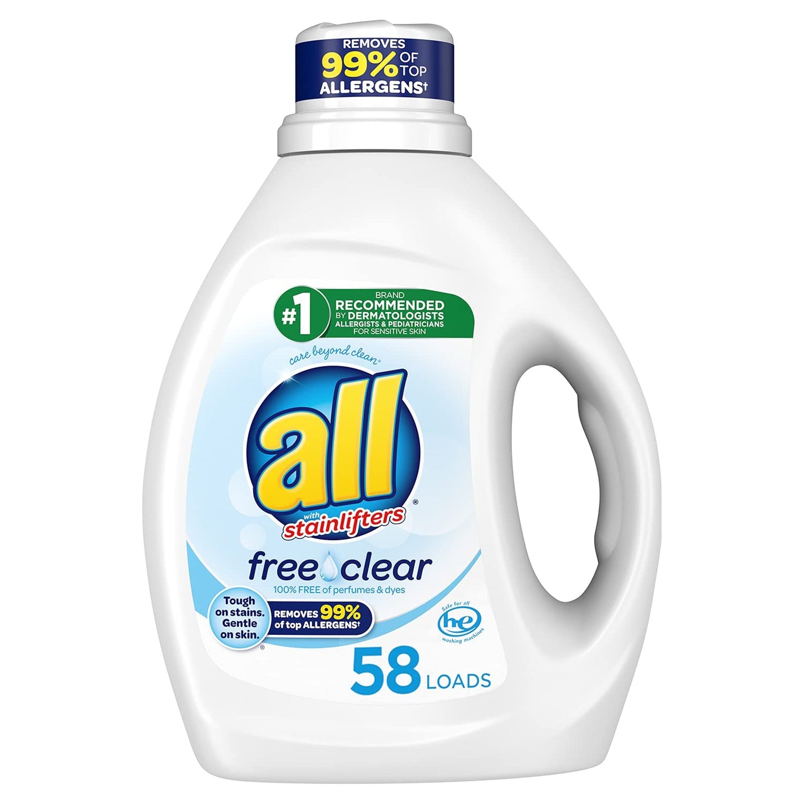 All Laundry Detergent Free Clear (88 oz, 58 Loads)