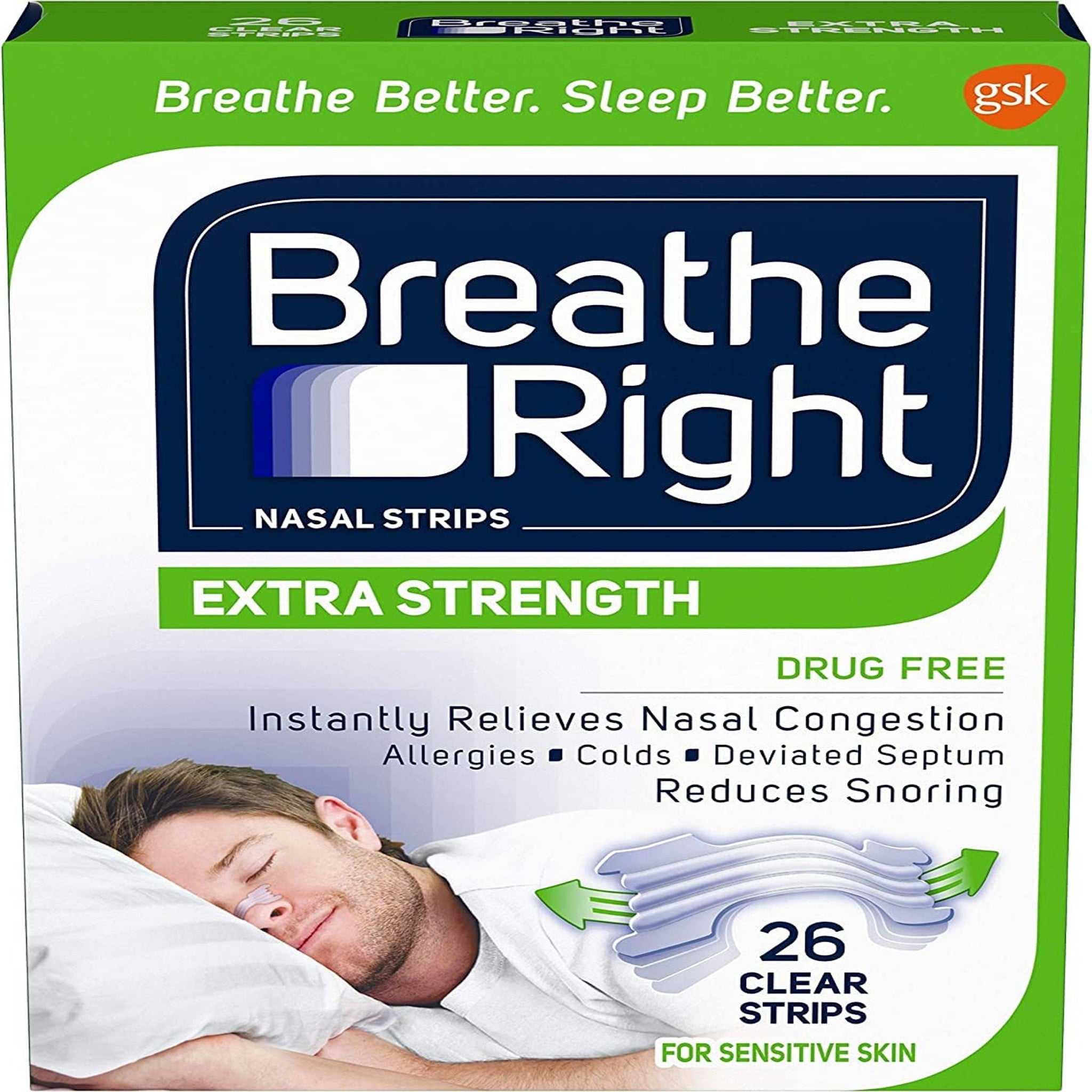 Breathe Right Extra Strength Nasal Strips Clear (78 Count)