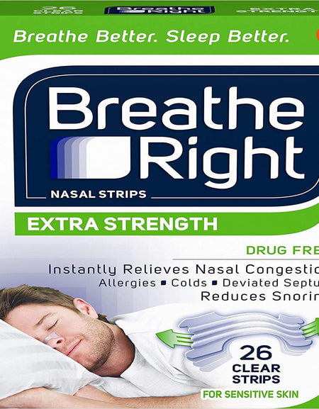 Breathe Right Extra Strength Nasal Strips Clear (78 Count)