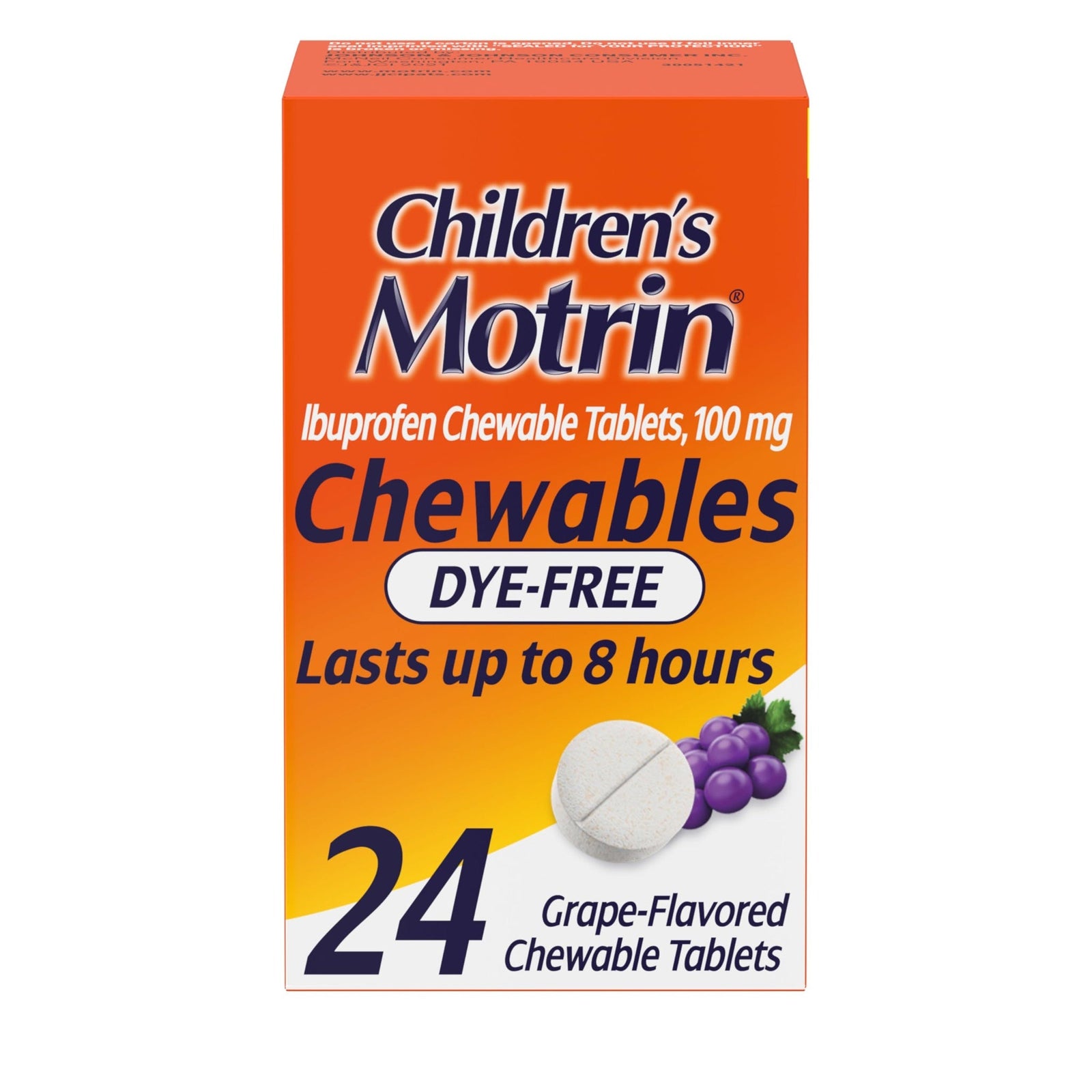 Children’s Motrin Dye-Free Chewables Grape (24 Count)