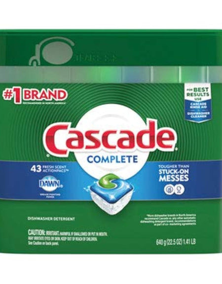 Cascade Complete ActionPacs Dishwasher Detergent (43 ct)