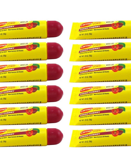 Carmex Lip Balm Tube Cherry SPF 15 (0.35 oz, 12-pack)