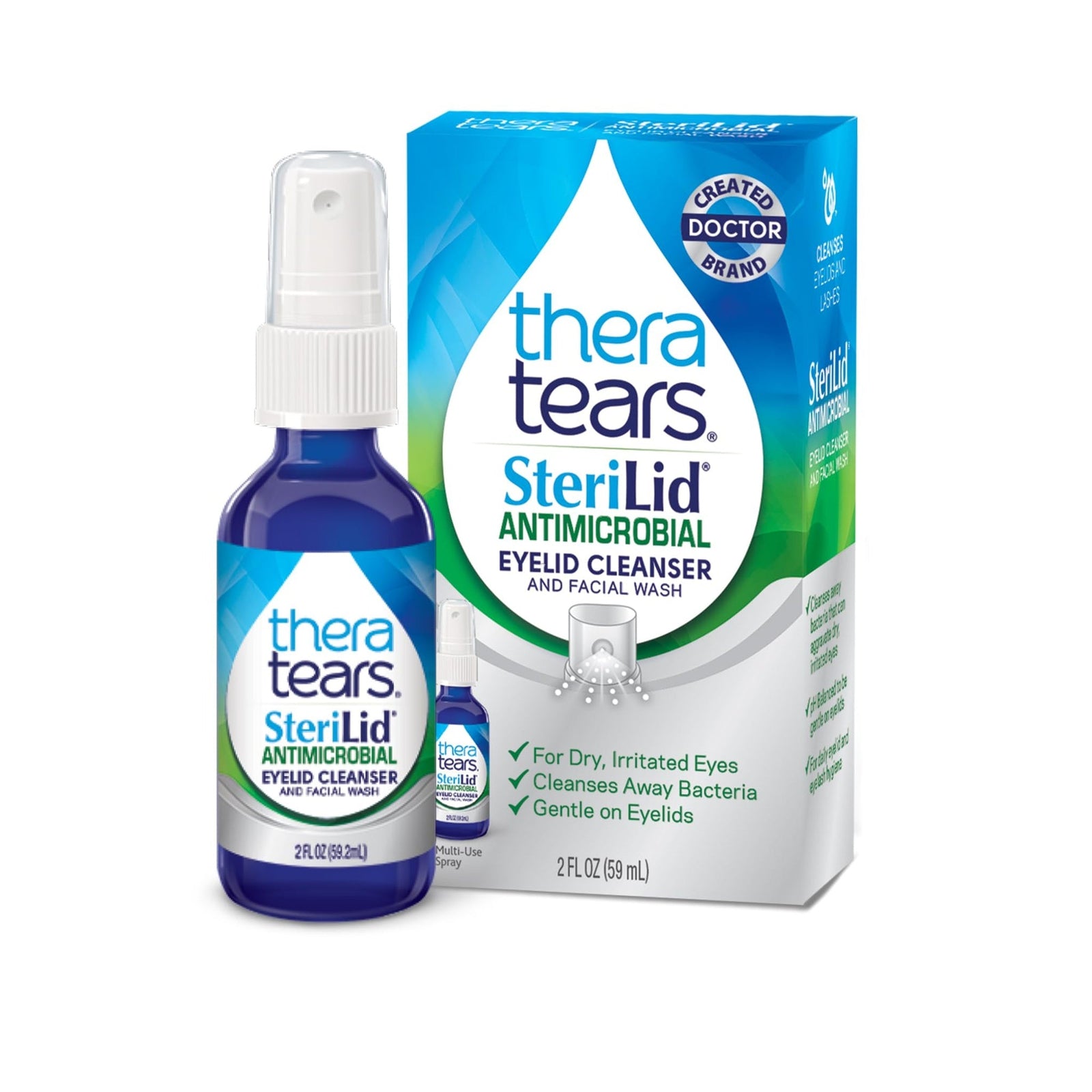 TheraTears SteriLid Antimicrobial Eyelid Cleanser (2 oz)