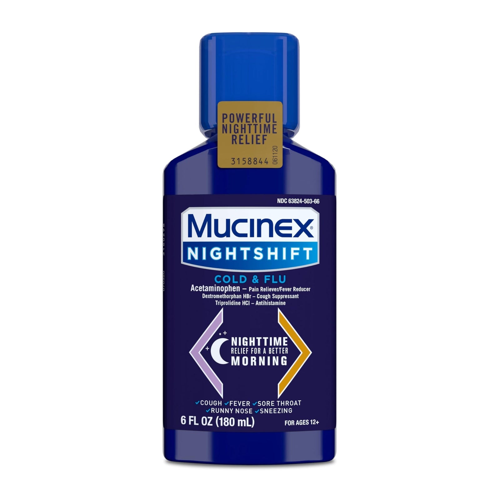 Mucinex Nightshift Cold & Flu Liquid (6 oz)