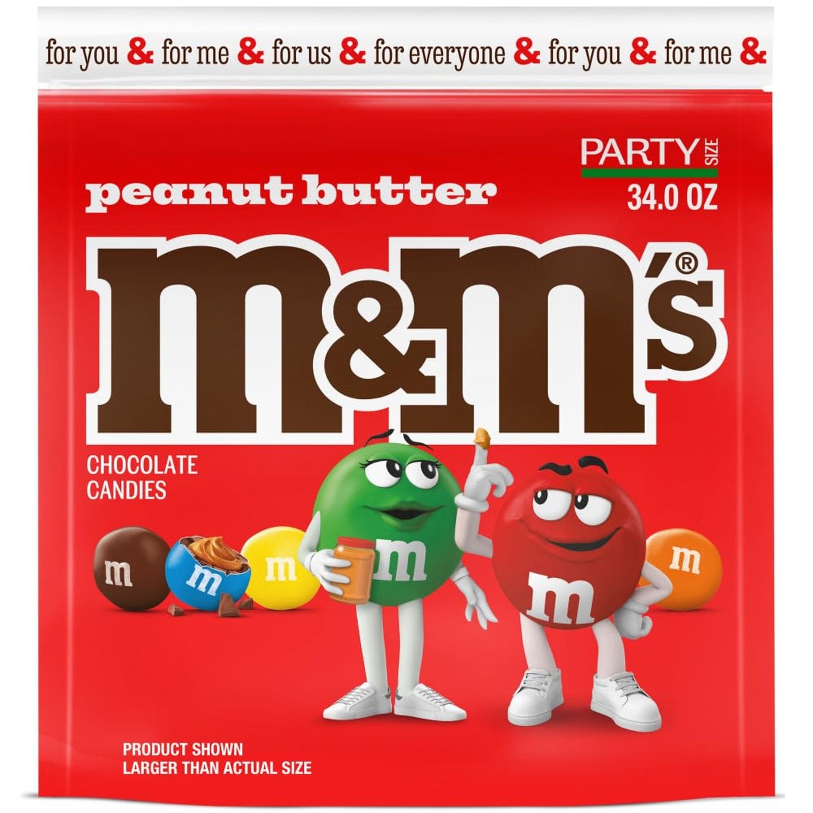 M&M’S Peanut Butter Milk Chocolate Candy (34 oz)