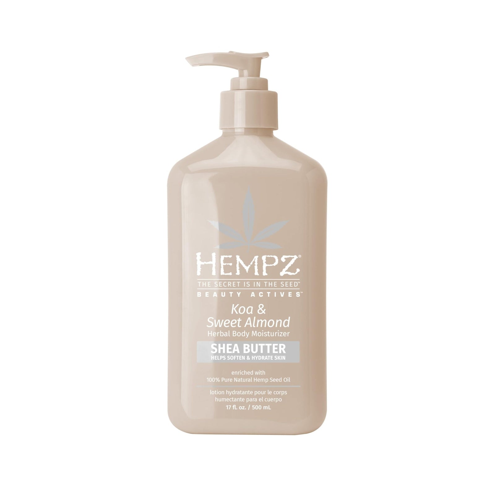 Hempz Body Moisturizer Koa & Sweet Almond (17 oz)