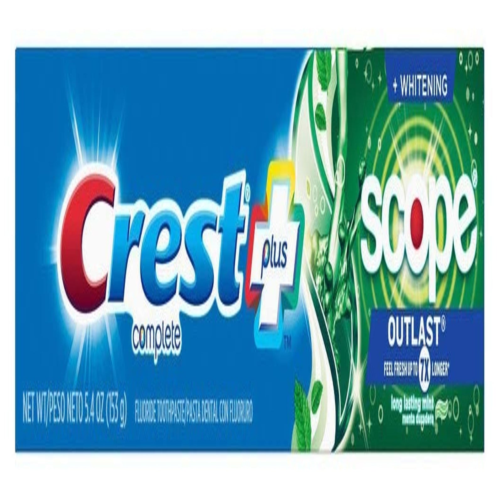 Crest Toothpaste + Scope Whitening (5.4 oz, 3-pack)