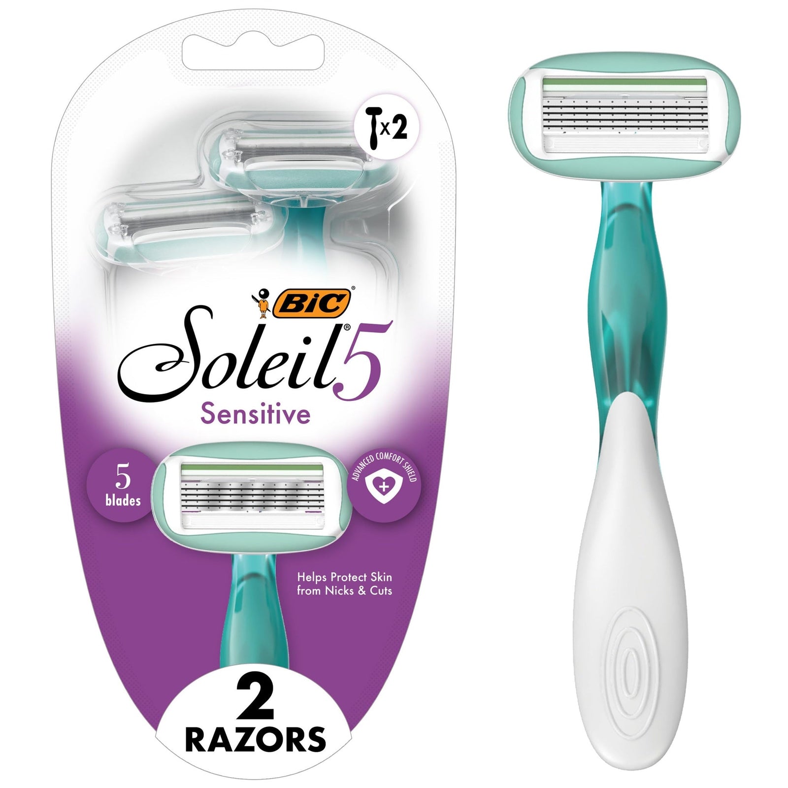 BIC Soleil Sensitive Advanced Razors (2-pack)