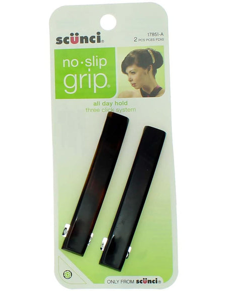 Scunci No Slip Grip Barrettes (2 Count)