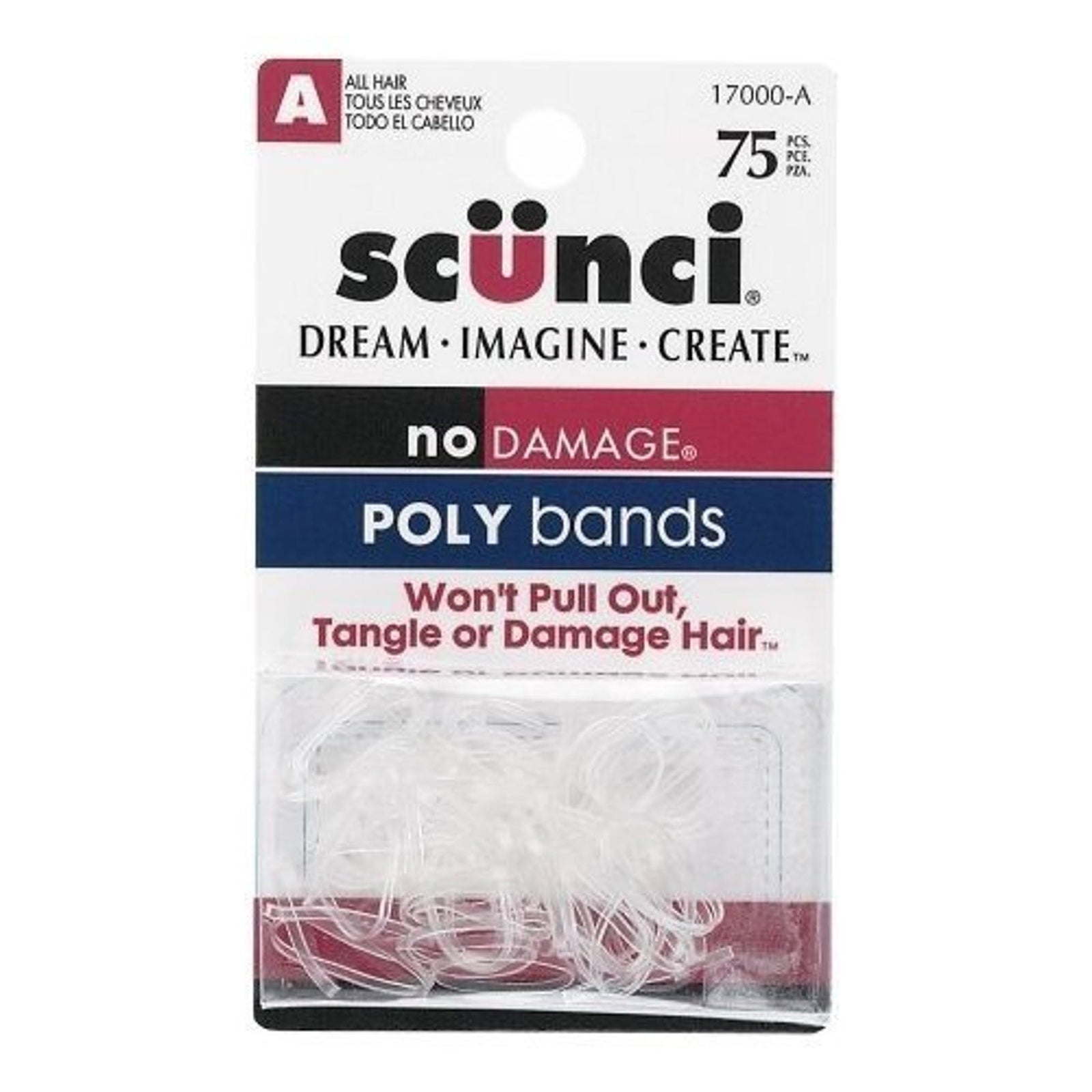 Scunci Mini Poly Bands (75 Count)