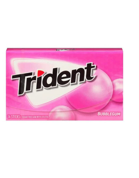 Trident Bubblegum Sugar Free Gum (14 Piece)