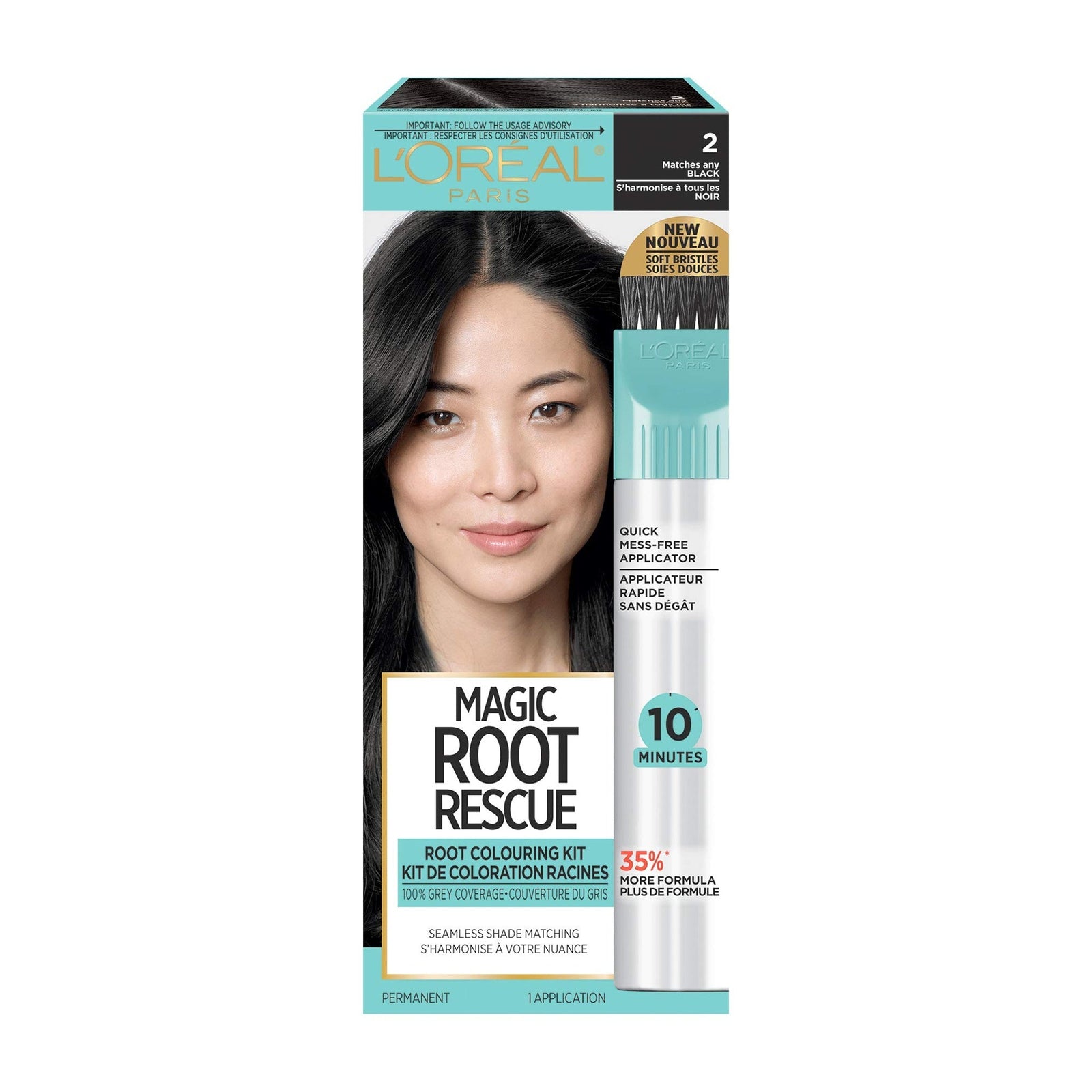 L'Oreal Magic Root Rescue Hair Color 2 Black