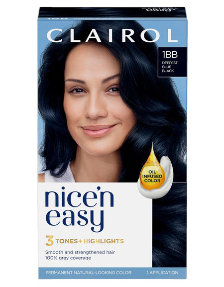 Clairol Nice'n Easy Hair Dye Deepest Blue Black (1-pack)