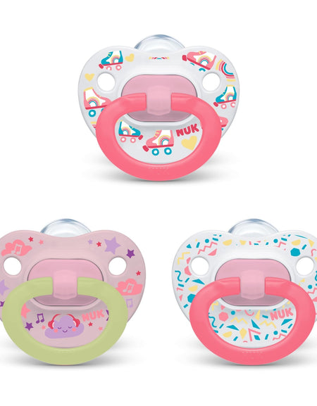 NUK Glow Pacifiers 6–18 Months (3-pack)