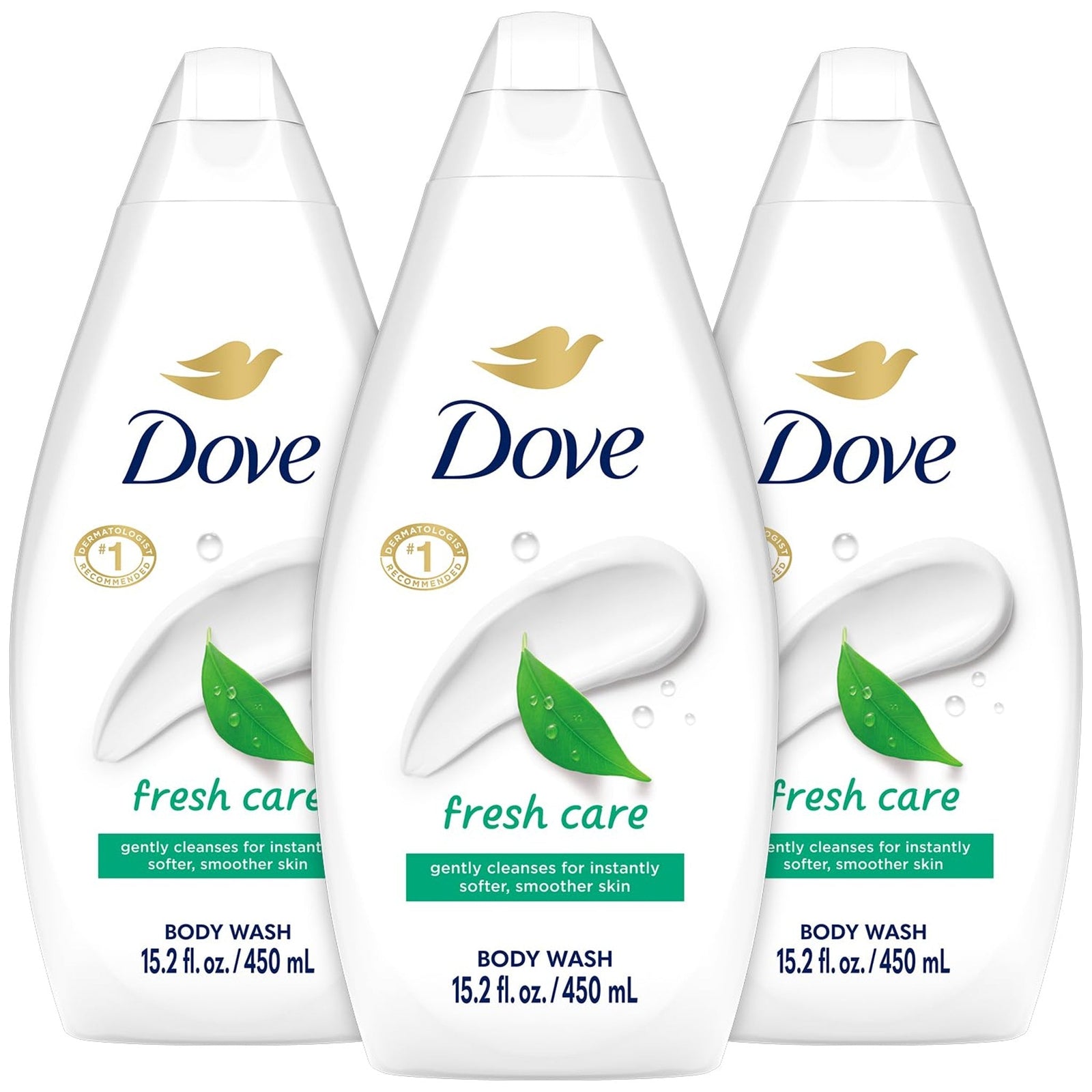 Dove Body Wash Fresh Care (15.2 oz, 3-pack)