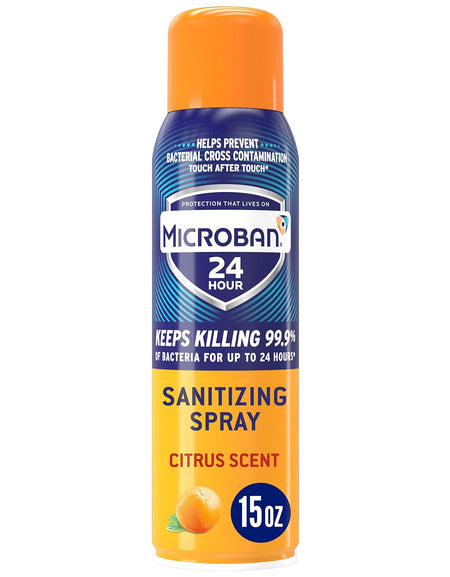 Microban Disinfectant Spray Citrus Scent (15 oz)