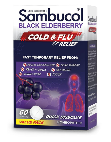 Sambucol Cold and Flu Relief Tablets (60 ct)