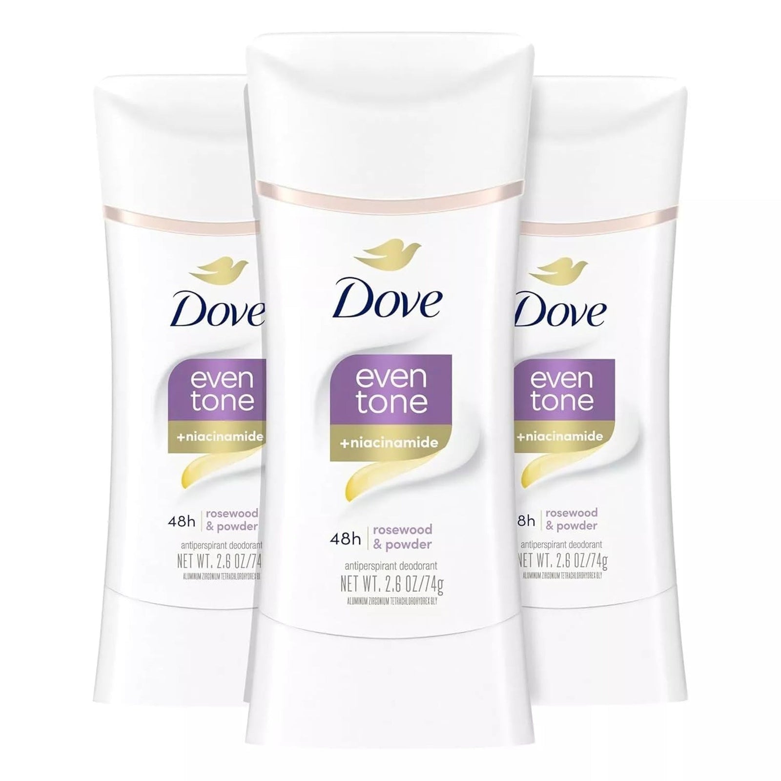 Dove Even Tone Antiperspirant Deodorant (2.6 oz, 3-pack)