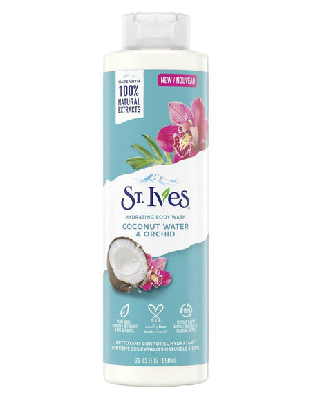 St. Ives Body Wash Coconut Water & Orchid (22 oz)