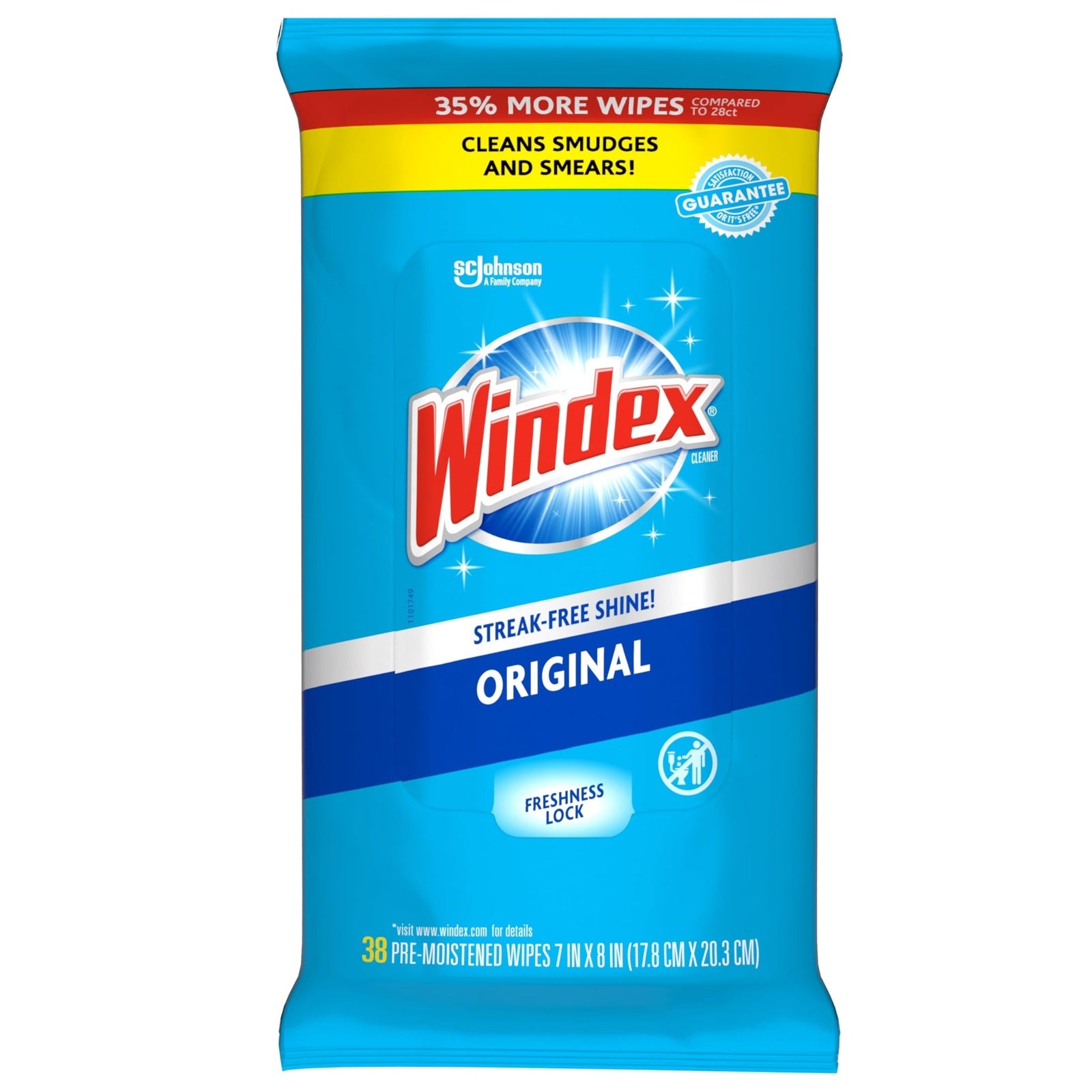 Windex Glass Cleaning Wipes Ammonia Free (38 ct)