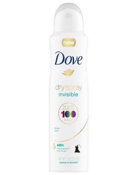 Dove Antiperspirant Deodorant Sheer Cool Spray (3.8 oz, 4 Pack)