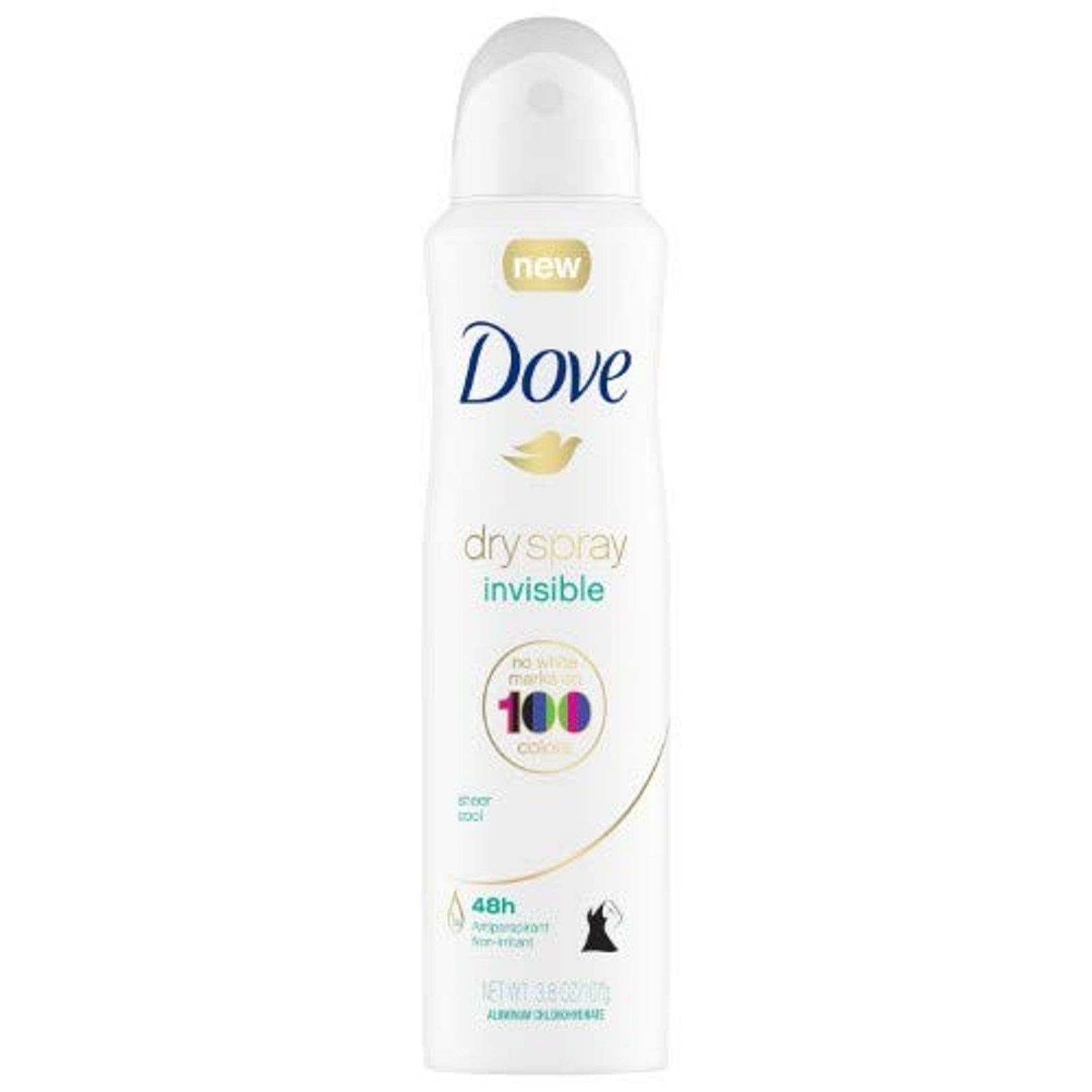 Dove Antiperspirant Deodorant Sheer Cool Spray (3.8 oz, 4 Pack)