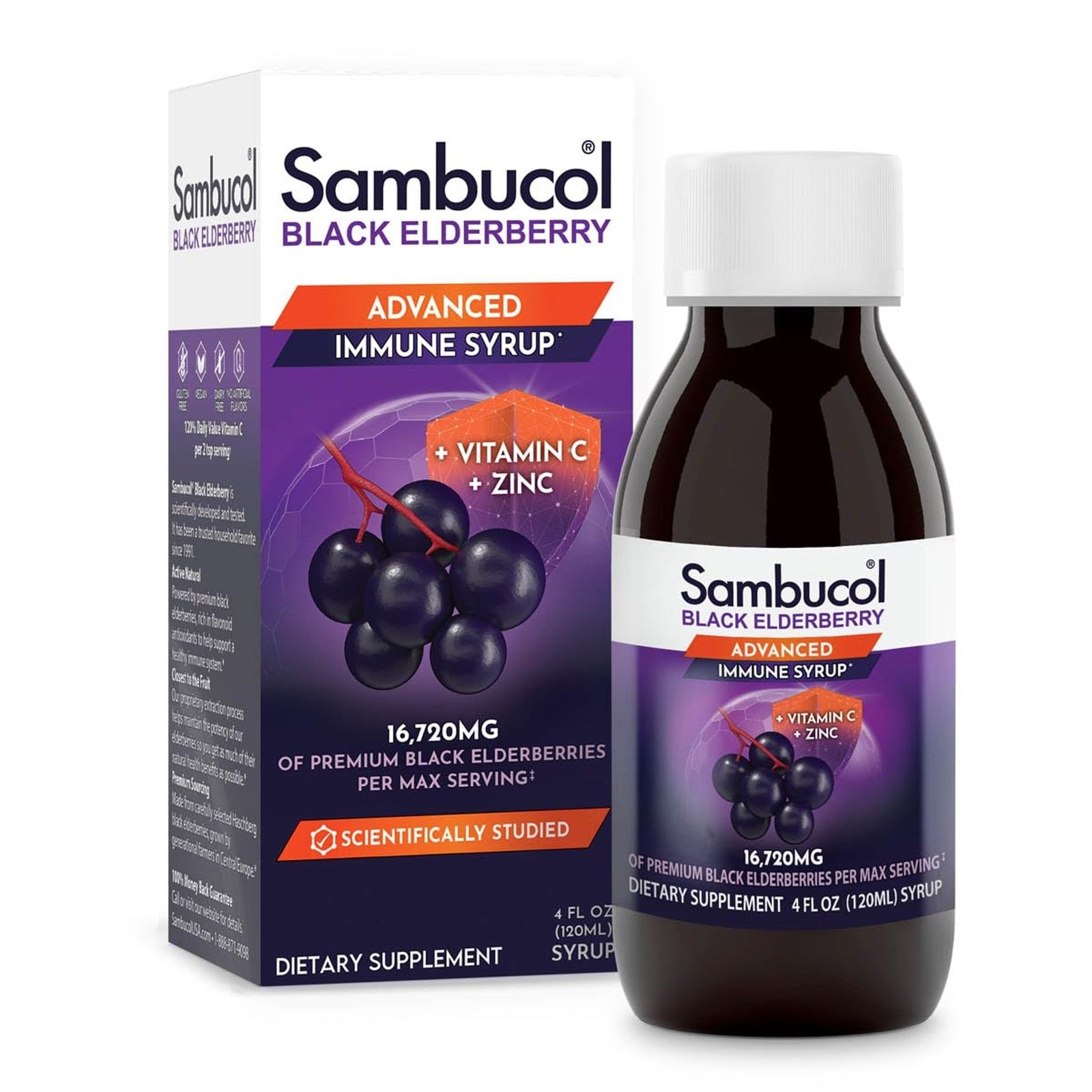 Sambucol Black Elderberry Syrup (4 oz)