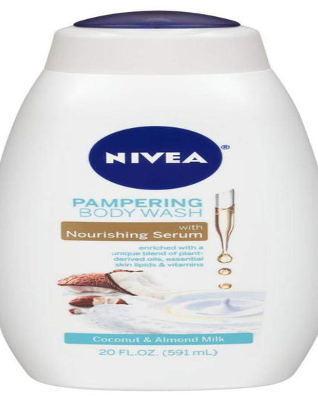 Nivea Body Wash Coconut & Almond Milk (20 oz, 2 Pack)