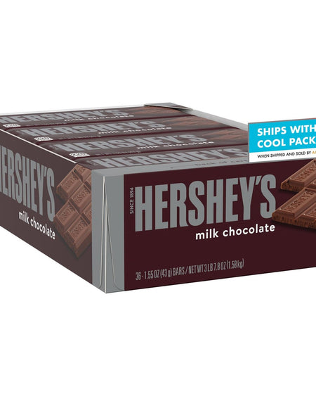 Hershey's Milk Chocolate Bars (1.55 oz, 36 Count)