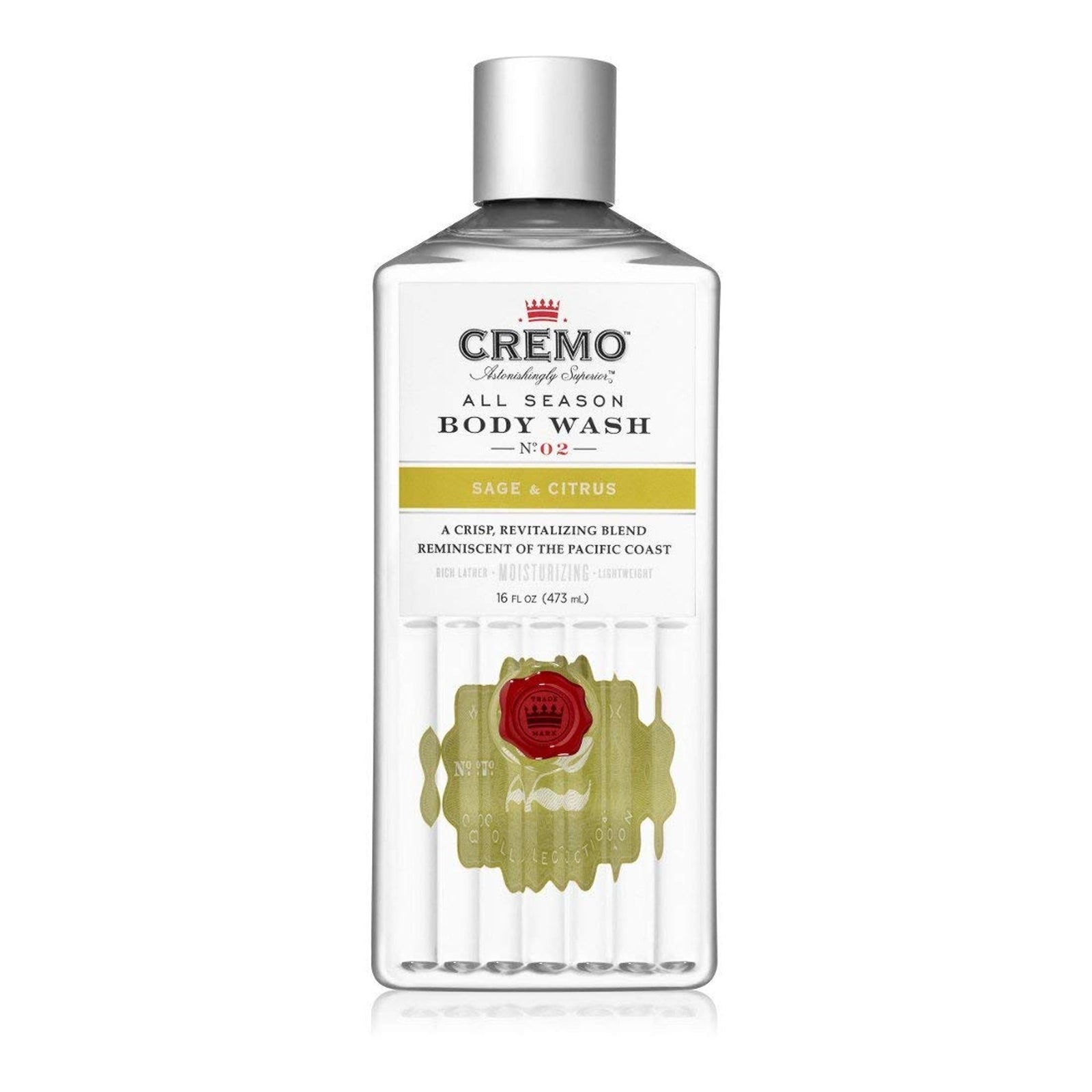 Cremo Body Wash Sage & Citrus (16 oz)