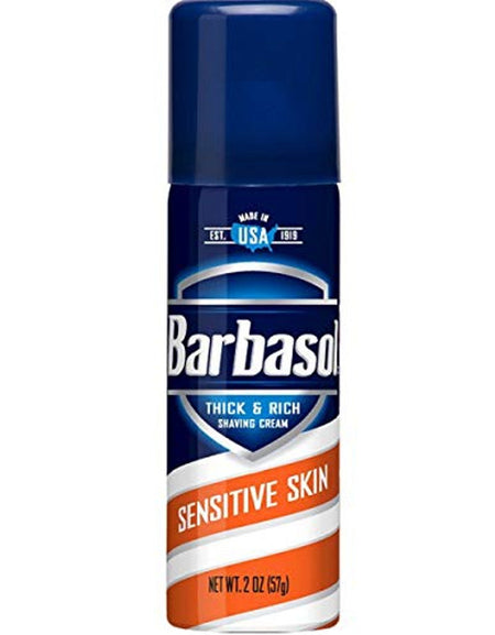 Barbasol Shaving Cream Sensitive Skin Travel Size (6 Pack)