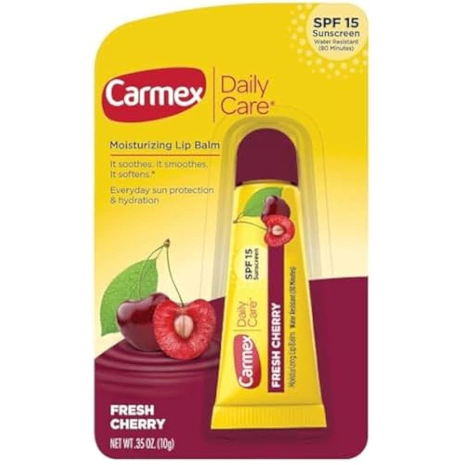 Carmex Lip Balm Fresh Cherry SPF 15 (0.35 oz)