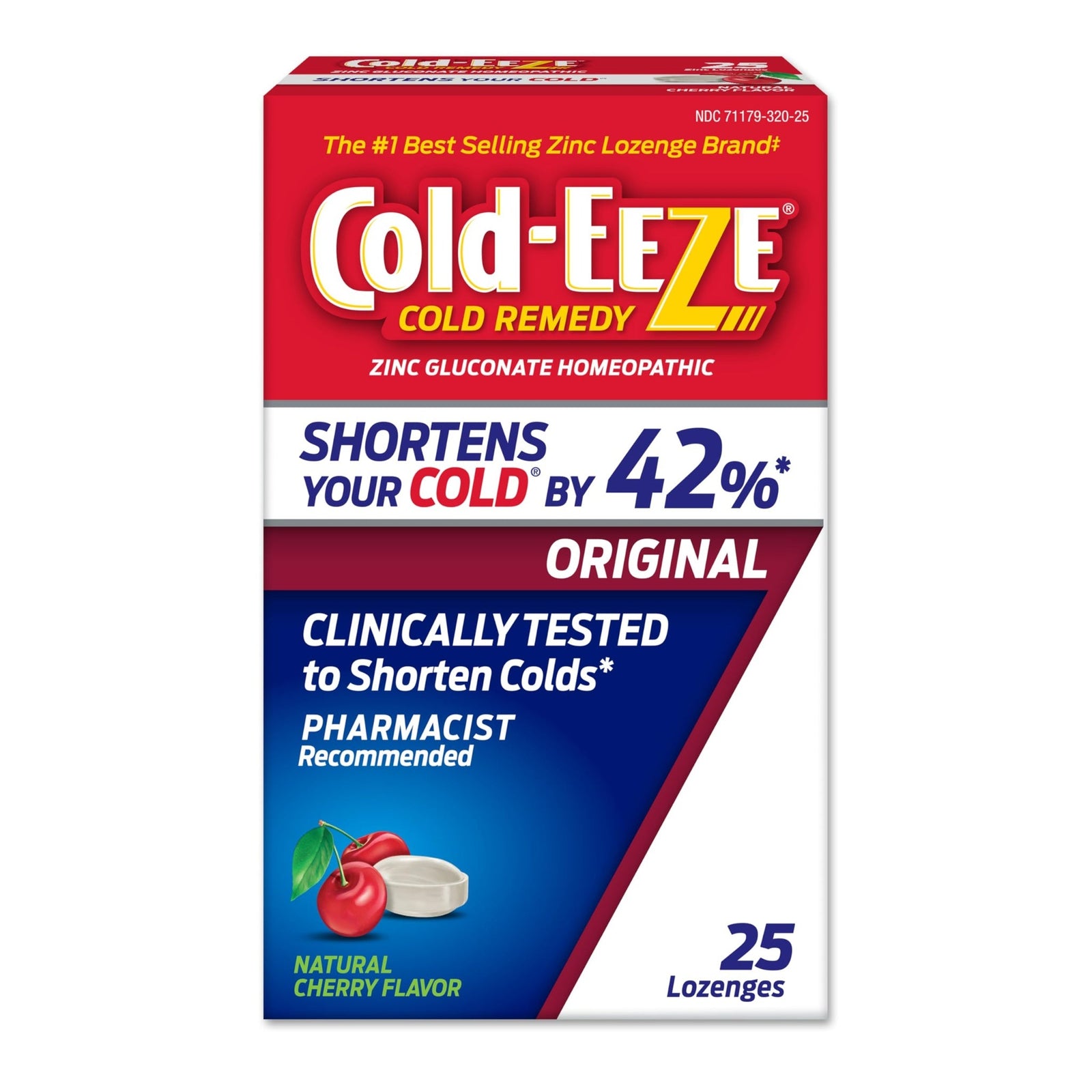 Cold-EEZE Cherry Zinc Lozenges (25 Count)