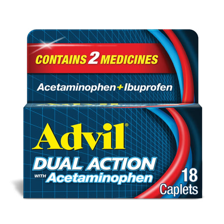 Advil Dual Action Caplets (18 Count)