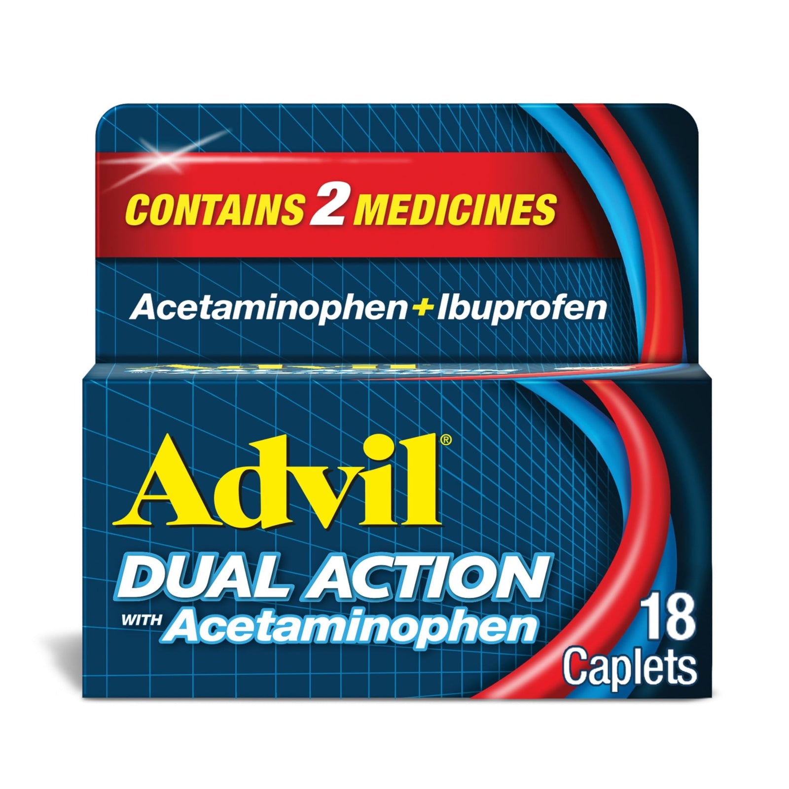 Advil Dual Action Caplets (18 Count)