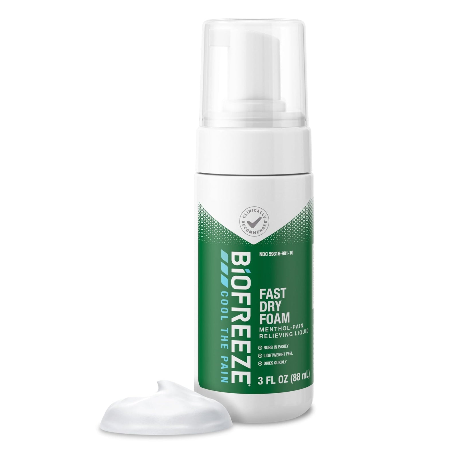 Biofreeze Pain Relieving Foam (3 oz)