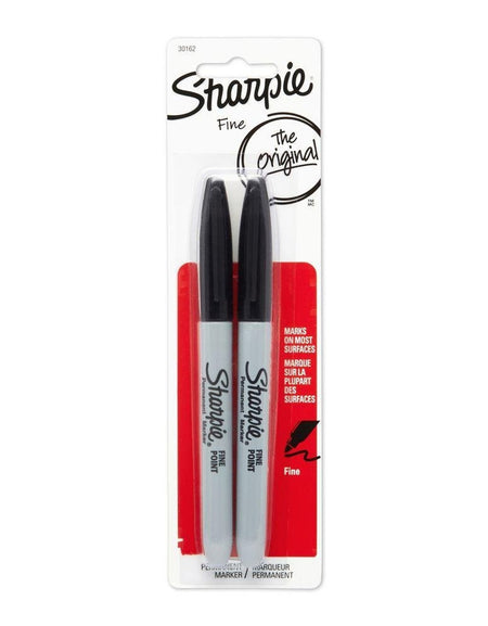 Sharpie Permanent Markers Black (2 ct)