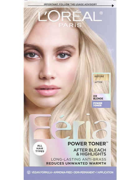 L’Oreal Feria Anti-Brass Hair Toner Ice Blonde (1 ct)