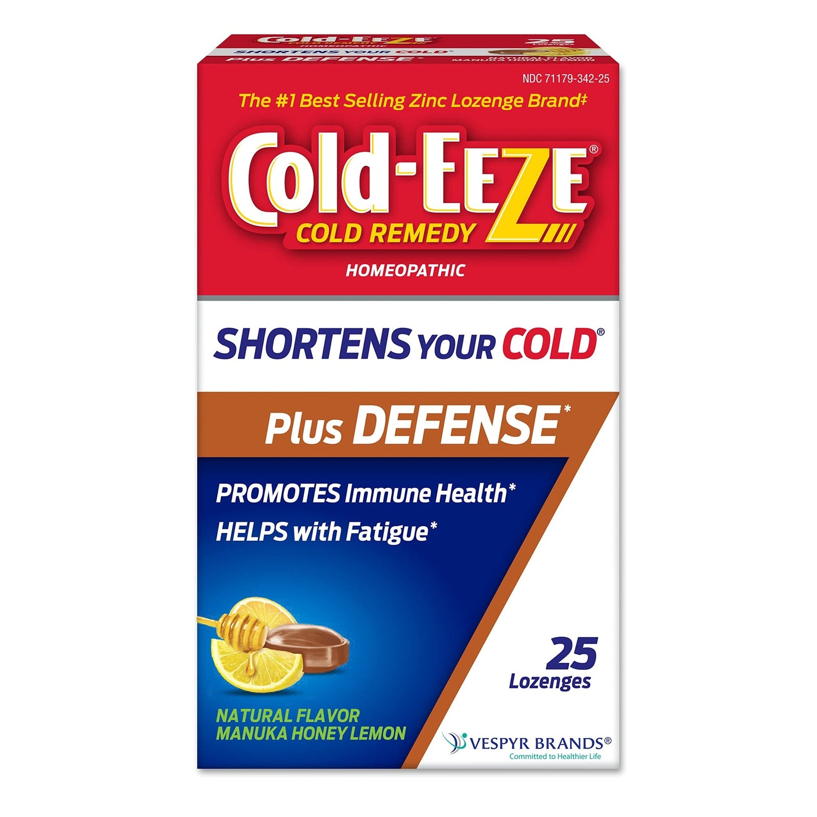 Cold-Eeze Zinc Lozenges Manuka Honey Lemon (25 ct)