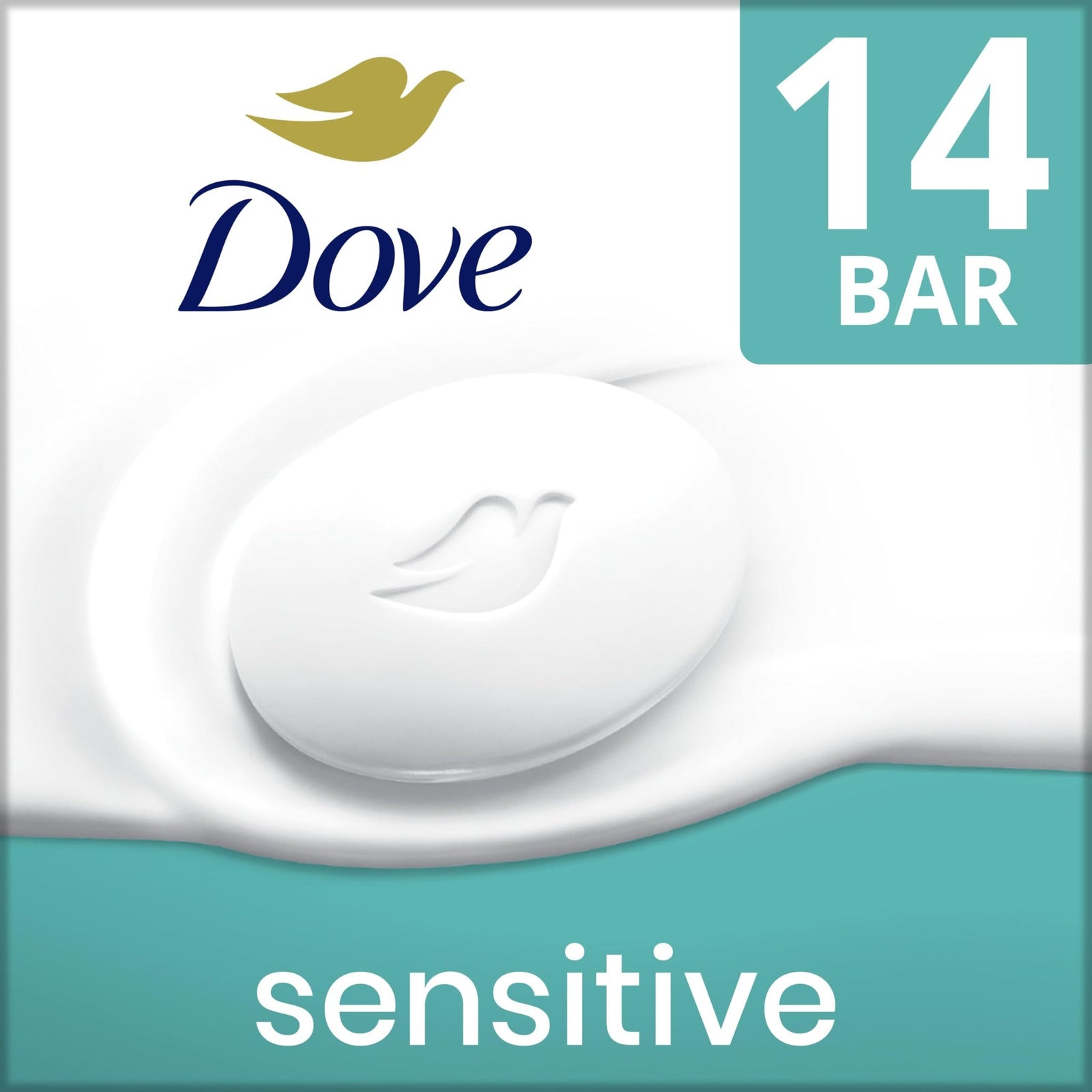 Dove Fragrance-Free Beauty Bar for Sensitive Skin, 14 Bars