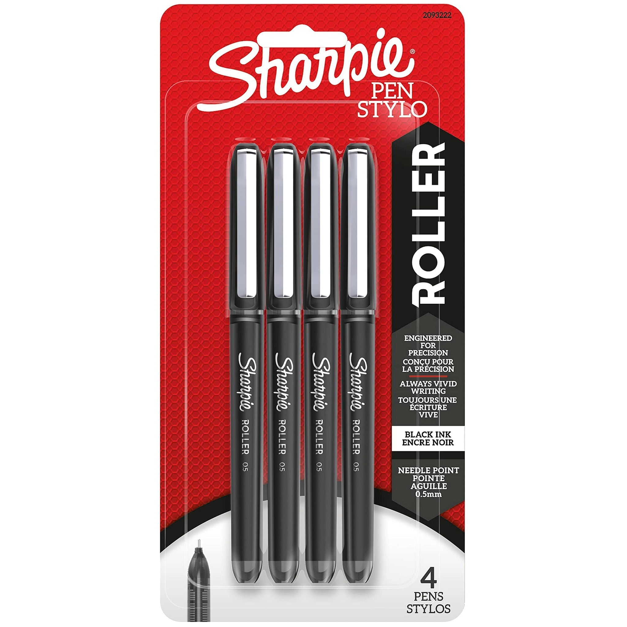 Sharpie Rollerball Pens, 4-Pack
