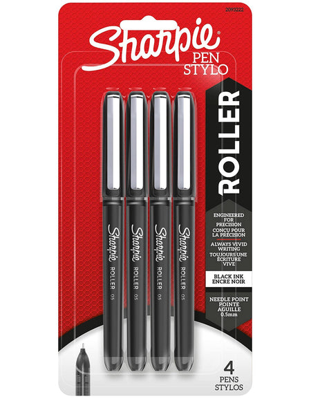 Sharpie Rollerball Pens, 4-Pack
